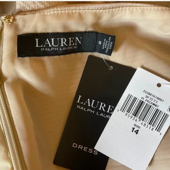 Lauren Ralph Lauren Gold Sleeveless Dress - Picture 8 of 8